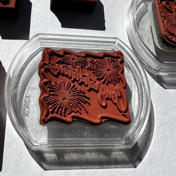 Rubber Stamps Doodles Stitched By Congratulations Sayings Hooray! Lot of 19 - Picture 13 of 15